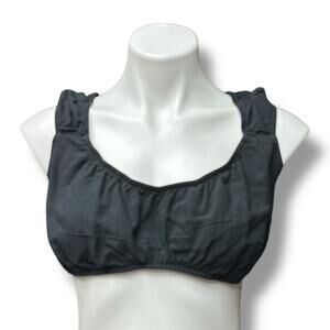 Wild Fable Crop Top Black Tank Womens Size XL New Modern Simple Boho Peasant